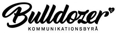 Bulldozer kommunikationsbyrå företagslogotyp
