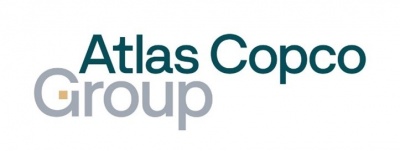 Atlas Copco logga Jan 2024 företagslogotyp