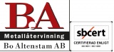 B.A Metallåtervinning logotyp