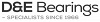 D&E Bearings AB logotyp